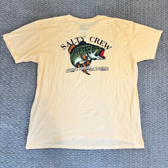 Salty Crew Mustard Short Sleeve Tee - Picture 3 of 5